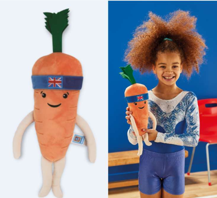 Kevin the Carrot Paris Games 2024 Soft Toy